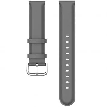 Ремешок двойная кожа Amazfit, Haylou, Samsung, Huawei 22 мм Gray 3