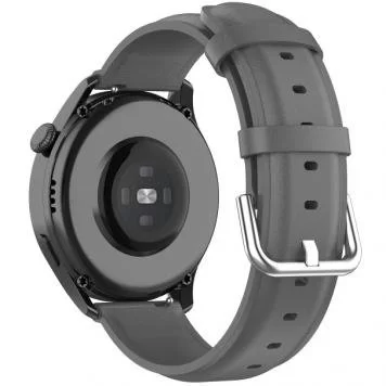 Ремешок двойная кожа Amazfit, Haylou, Samsung, Huawei 22 мм Gray 5