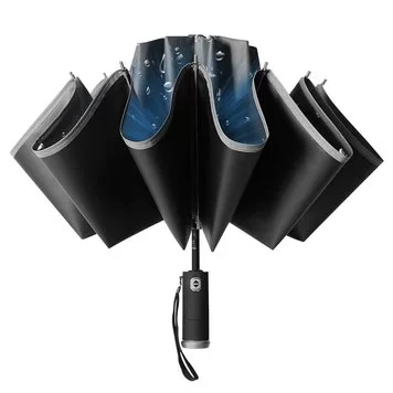 Зонт Reverse Folding Umbrella Black 2