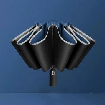 Зонт Reverse Folding Umbrella Blue 2