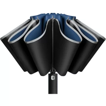 Зонт Reverse Folding Umbrella Blue 3