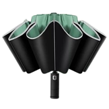 Зонт Reverse Folding Umbrella Green 1