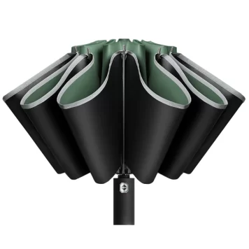 Зонт Reverse Folding Umbrella Green 3