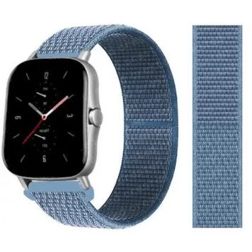 Ремешок нейлоновый Amazfit Bip, Haylou Solar LS02 22 мм Blue 1