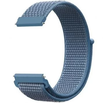 Ремешок нейлоновый Amazfit Bip, Haylou Solar LS02 22 мм Blue 2