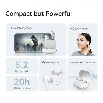 Беспроводные наушники Xiaomi HAYLOU GT7 White 4