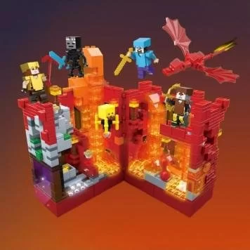 Конструктор S-tory Майнкрафт Огненная Крепость 4