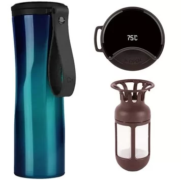 Термокружка Xiaomi Kiss Kiss Fish Moka Smart Cup Oled 430ml Blue 1