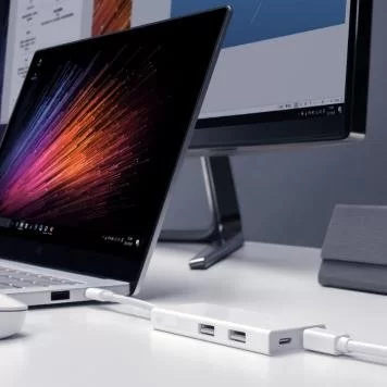 Адаптер Xiaomi Type-C to USB-A + USB-C + Mini Display Port Converter ZJQ02TM 3