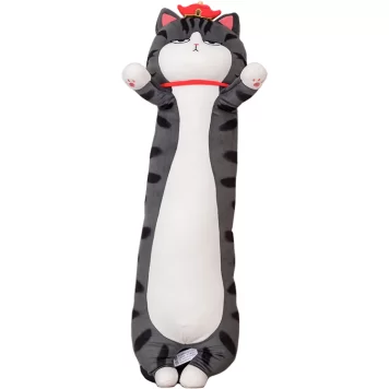 Мягкая игрушка кот Черно-серый 100 см 1