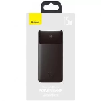 Беспроводной внешний аккумулятор Baseus  Bipow Digital Display 10000mah 15W PPDML-I01 Black 6