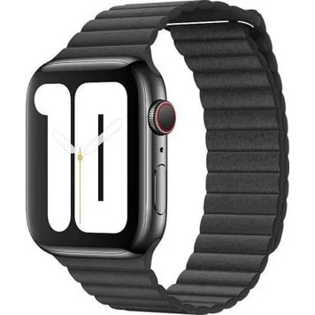 Ремешок кожаный для Смарт-часов 42 44 Black 1