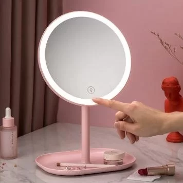 Зеркало для макияжа Xiaomi Jordan and Judy LED Makeup Mirror Pink NV529 3