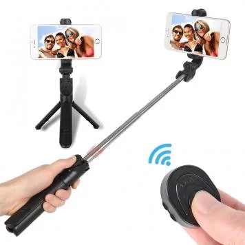 Монопод-трипод со штативом Selfie Stick Tripod Bluetooth XT-02P 1