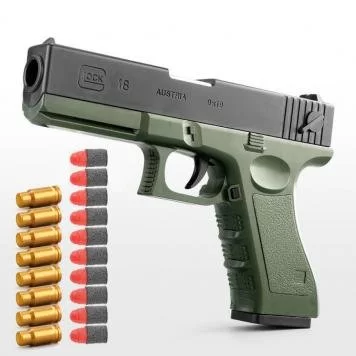 Детский пистолет M1911 с ручной загрузкой Green 1