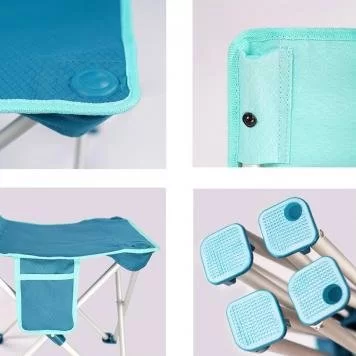 Складной стул Xiaomi ZaoFeng Ultralight Aluminum Folding Chair Blue 5