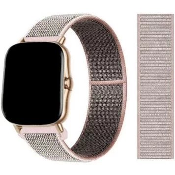 Ремешок нейлоновый Amazfit Bip, Haylou Solar LS05 Pink Sand 1