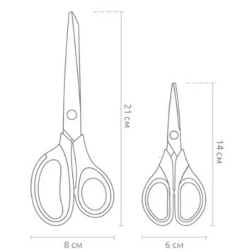 Ножницы Xiaomi HuoHou Titanium Stationery Scissors 2 шт. Black HU0030 2