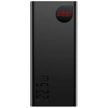 Портативный аккумулятор BASEUS Adaman Metal Digital Display 22.5W 3A 20000 Black PPAD000101