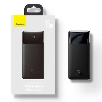 Портативный аккумулятор BASEUS Bipow Digital Display 15W 3A 20000 Black PPDML-J01 NEW2