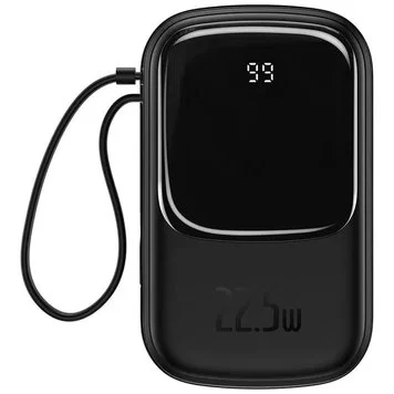 Портативный аккумулятор BASEUS Qpow Digital Display 3A 20000 Lightning Black PPQD-H01