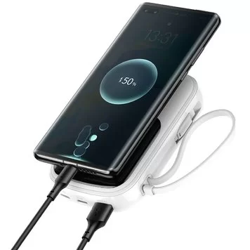 Портативный аккумулятор BASEUS Qpow Digital Display 3A 20000 Lightning White PPQD-H02 4