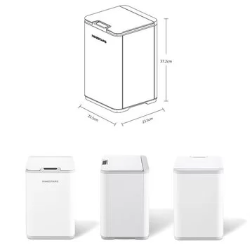 Умное мусорное ведро Xiaomi NINESTARS Smart Trash Can DZT-10-35S white 2
