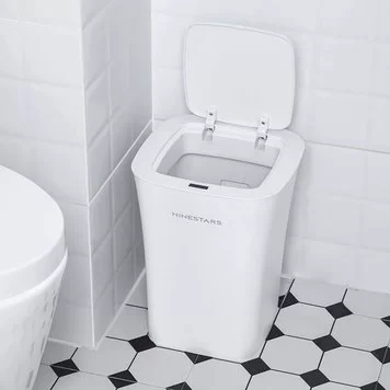 Умное мусорное ведро Xiaomi NINESTARS Smart Trash Can DZT-10-35S white 3