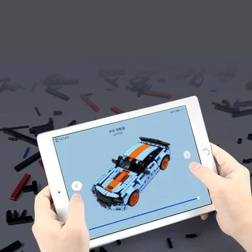 Конструктор Xiaomi ONEBOT Building blocks static supercar toy car OBJZF62AIQI Blue 4