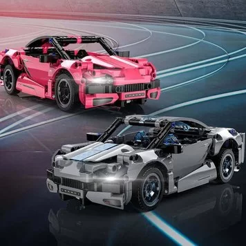 Конструктор Xiaomi ONEBOT Building blocks static supercar toy car OBJZF62AIQI Pink 2