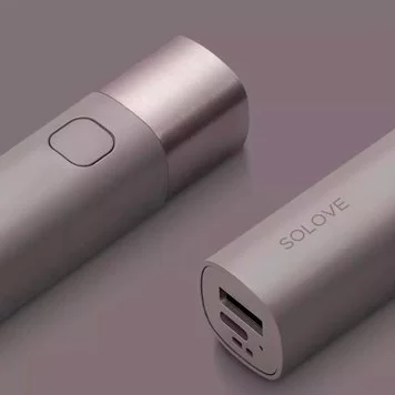Фонарик Xiaomi Solove X3s Portable Flashlight Power Bank Brown 3