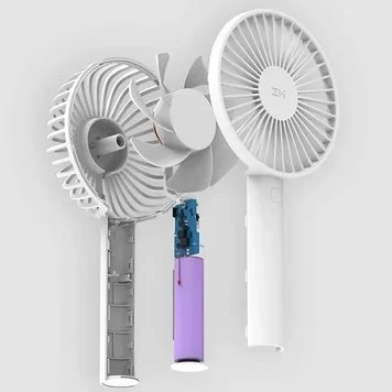 Портативный вентилятор Xiaomi ZMI Portable Handheld Fan AF215 White 2