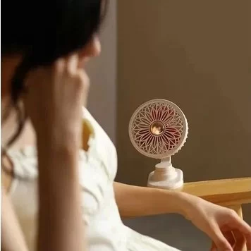 Портативный вентилятор Xiaomi Sothing Bridal Bouquet Shaking Head Fan DSHJ-S-2114A беж 3