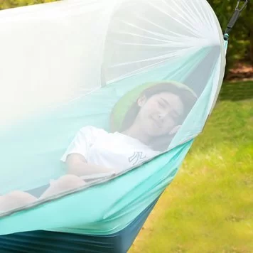 Гамак антимоскитный Xiaomi Outdoor Anti-Mosquito Hammock Single Blue 3