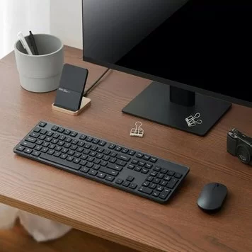 Комплект беспроводная клавиатура и мышь Xiaomi Mijia Wireless Set 2 WXJS02YM Black 4