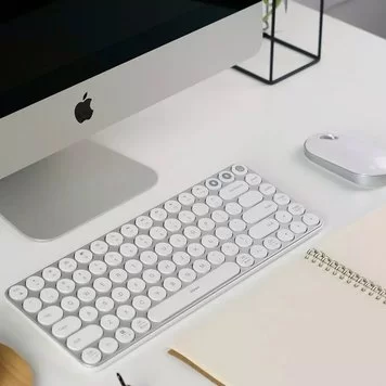 Беспроводная Клавиатура Xiaomi MIIIW Dual Mode Wireless Keyboard Air 85 MWXKT01 white 2