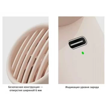 Портативный вентилятор Xiaomi Sothing Handheld Fan DSHJ-S-2128 Beige 3