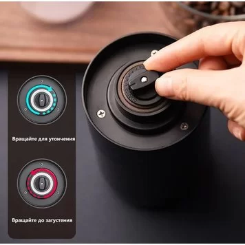 Кофемолка электрическая Xiaomi Circle Joy Electric Coffee Grinder White KMDJ-2A Black 4
