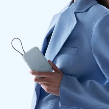 Внешний аккумулятор Xiaomi Mi Power Bank With Cable USB-C 10000mAh Pocket Version P15ZM гол 2
