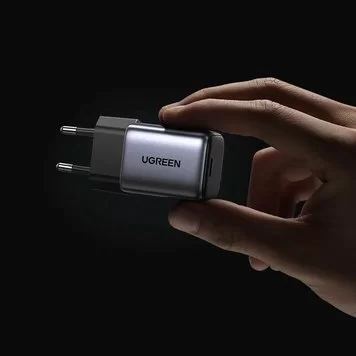 Адаптер питания Ugreen 30W Type-C CD319-90666 Mini GaN Space Gray 3