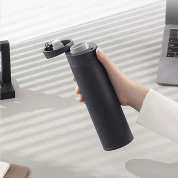 Термос Xiaomi Mijia Flip Ver.2 480 ml с автоматическим замком MJTGB01PL черн 3