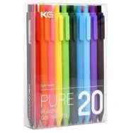 Набор гелевых ручек KACO Pure Plastic Gel Ink Pen 20 Colors