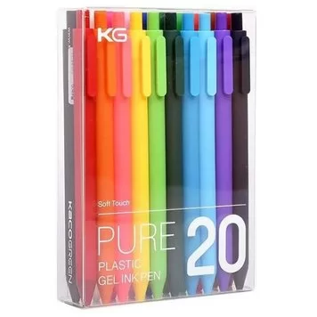 Набор гелевых ручек KACO Pure Plastic Gel Ink Pen 20 Colors