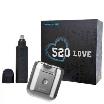 Подарочный набор Триммер Xiaomi BEHEART TS01 Black Электробритва  Xiaomi BEHEART G520 1