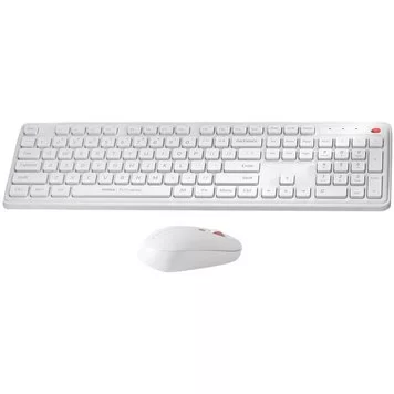 Клавиатура и мышка беспроводная Xiaomi MIIIW Wireless Quiet Gen 3 MW24PB03 White RU+ENG 1