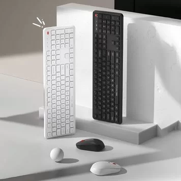 Клавиатура и мышка беспроводная Xiaomi MIIIW Wireless Quiet Gen 3 MW24PB03 White RU+ENG общ