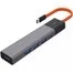 Адаптер MIIIW Type-C HUB Adapter 5 in 1, 3х USB 3.0 HDMI 4K 1x Type-C PD MWCMA05 1