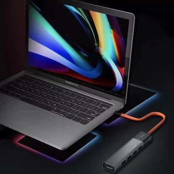 Адаптер MIIIW Type-C HUB Adapter 5 in 1, 3х USB 3.0 HDMI 4K 1x Type-C PD MWCMA05 2