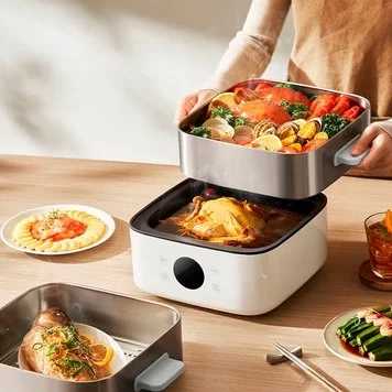 Пароварка электрическая Xiaomi Mijia Multifunctional Electric Steamer S1 13L. MES03 White 3