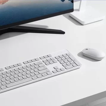Клавиатура и мышка беспроводная Xiaomi Mijia Wireless Set 3 Deep Space WXJS03YM бел 2